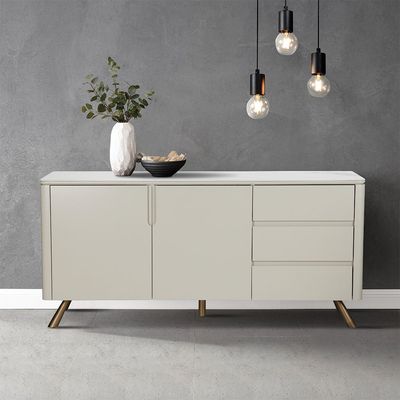 Arthur Buffet Cabinet - White / Grey